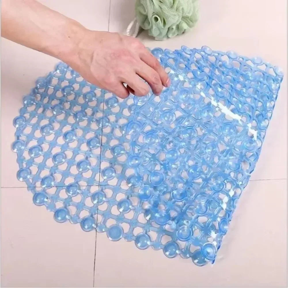 New Non-slip PVC Anti-skid Bath Mats Soft Shower Mat Massage Mat with Suction Cup Non-slip Bathtu Bath Mat Bathroom Accessories (Multiple colors)