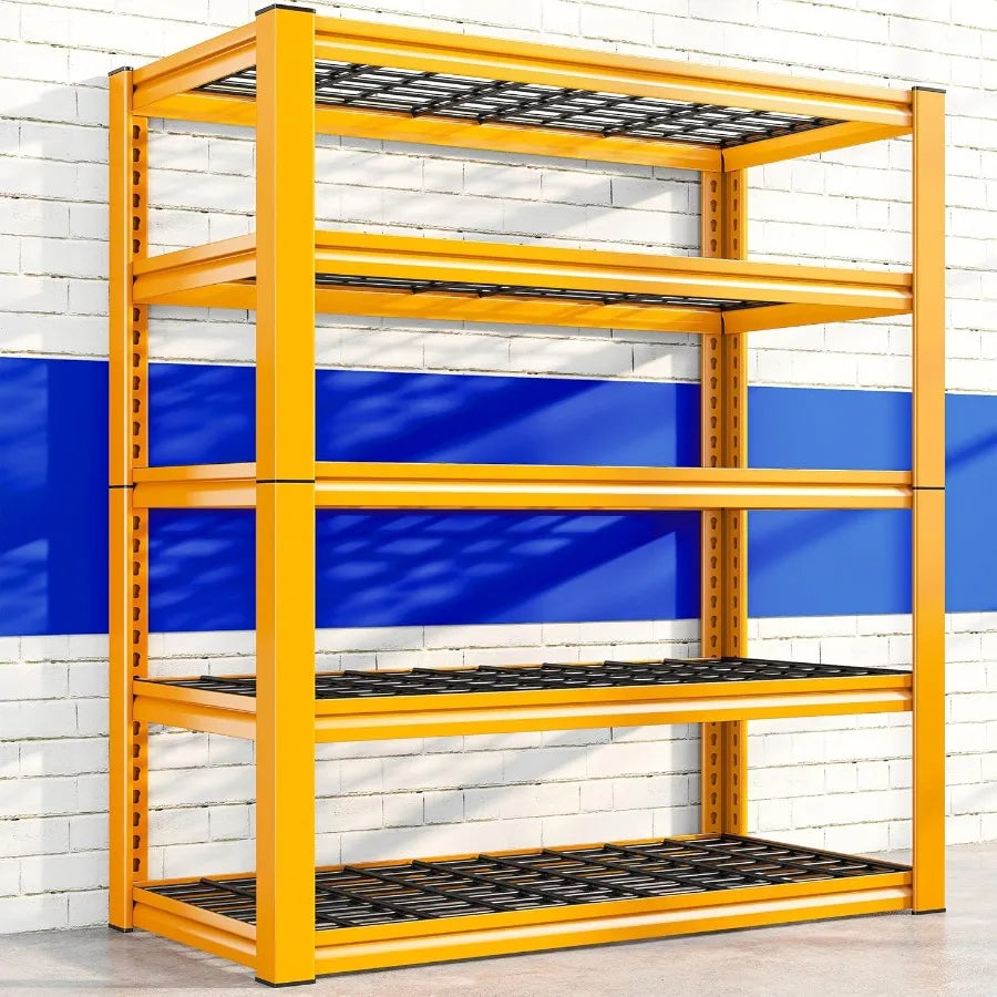 5 Tier Heavy Duty Metal Shelving Unit with 3000 LBS Load Capacity for Pantry Basement Warehouse Storage Adjustable Height